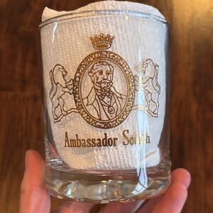 Glass with Gold Accents